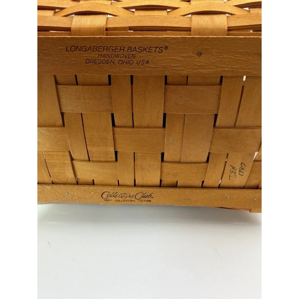 Longaberger Collectors Club 1997 Welcome Home Basket 🧺–NIB–Liner & Protect Incl
